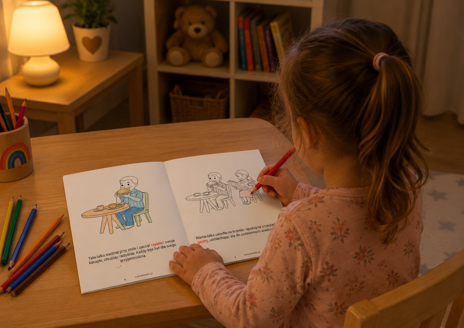 Dziewczynka i Domek dla Lalek – Personalizowana Książeczka, Kolorowanka w generatorze - pdf do druku - obrazek 5