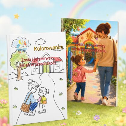 Dziewczynka i jej pierwszy dzien w przedszkolu – Personalizowana Książeczka, Kolorowanka w generatorze – pdf do druku